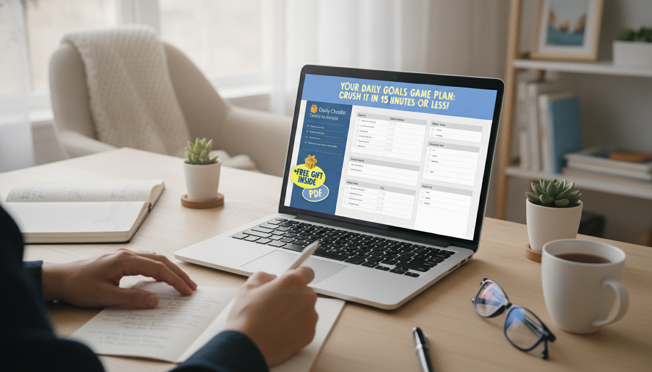 15-Minute Daily Goals Checklist to Stay Focused at Work