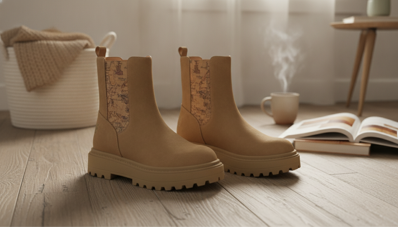 Camel Slip-On Shoes by Alviero Martini: Easy Chic